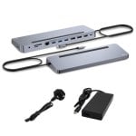 Dock USB-C i-tec Metal Ergonomic 3x 4K Display Soporte, 100W Power Delivery, Lector SD, Plata Dock USB-C i-tec Metal Ergonomic 3x 4K Display Soporte, 100W Power Delivery, Lector SD, Plata