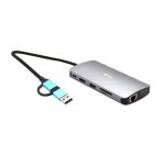 Estación de Acoplamiento i-tec Metal Nano Dock 3x Display Power Delivery 100W Plata