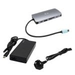 Docking Station USB-C i-tec Metal Nano HDMI/VGA LAN + Cargador Universal 77W Plateado Docking Station USB-C i-tec Metal Nano HDMI/VGA LAN + Cargador Universal 77W Plateado