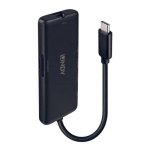 Hub Lindy 43358 USB 3.2 Gen 1 Type-C 100 W Ethernet HDMI 4K Nero