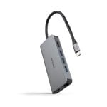 Hub USB-C Nanocable 10.16.4609 8 en 1 3xUSB-A 3.0 HDMI 4K@60Hz RJ45 SD TF PD 100W Aluminio Gris Hub USB-C Nanocable 10.16.4609 8 en 1 3xUSB-A 3.0 HDMI 4K@60Hz RJ45 SD TF PD 100W Aluminio Gris