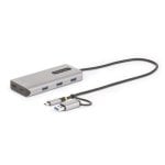 Adaptador multipuerto StarTech USB-C USB-A Mini Dock HDMI Doble 4K Plata 3x USB-A 40cm Adaptador multipuerto StarTech USB-C USB-A Mini Dock HDMI Doble 4K Plata 3x USB-A 40cm