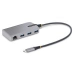 Hub USB-C 3 Portas USB-A StarTech Ethernet 10/100/1000Mbps 30cm Cabos