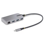 Hub USB-C StarTech VL817 3 USB-A Ports 5Gbps Gigabit Ethernet 30cm Grau