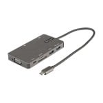 Adaptador Multipuerto USB-C StarTech Gris HDMI 4K/VGA/100W PD/Hub USB/SD/MicroSD/Ethernet Adaptador Multipuerto USB-C StarTech Gris HDMI 4K/VGA/100W PD/Hub USB/SD/MicroSD/Ethernet
