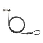 Kabelschloss HP Essential mit Zahlencode für Laptop, verzinktes Stahl, Kabel 1,22 m, schwarz