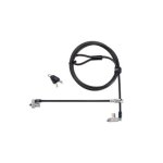 Candado Kensington N17 2.0 Fino Doble Cabezal Llave Acero Negro Plata 2 Llaves