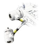 Cavo di Sicurezza Mobilis 001223 Lucchetto a Chiave Acciaio Bianco 1,8 m Cavo di Sicurezza Mobilis 001223 Lucchetto a Chiave Acciaio Bianco 1,8 m