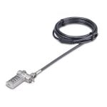 Câble de Sécurité Universal StarTech.com 2m pour Ordinateurs Portables - Serrure à Combinaison - Anticoupe Câble de Sécurité Universal StarTech.com 2m pour Ordinateurs Portables - Serrure à Combinaison - Anticoupe