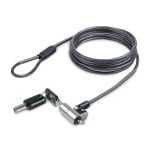Candado de Cable Nano-Slot StarTech.com con Llave, 2m, Negro, Plata Candado de Cable Nano-Slot StarTech.com con Llave, 2m, Negro, Plata