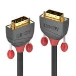 Cabo DVI-D Macho 25m Preto 24AWG com Contactos Dourados