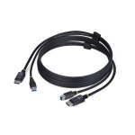 Cable KVM DisplayPort y USB 3.0 StarTech.com 1,8m 4K 60Hz