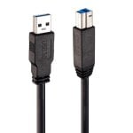 Cable USB Lindy 43098 10m USB 3.2 Gen 1 USB A a USB B 5 Gbit/s Negro