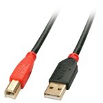Cavo USB 2.0 Lindy 42762 15m USB A USB B Maschio/Maschio Nero Rosso Cavo USB 2.0 Lindy 42762 15m USB A USB B Maschio/Maschio Nero Rosso