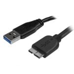 Cable USB Micro-B StarTech.com USB3AUB2MS 2m Slim USB 3.2 Gen 1 Macho/Macho Negro
