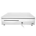 Elektronische Bargeldschublade IRON-3W Weiß 12V Manuelle und automatische Öffnung Elektronische Bargeldschublade IRON-3W Weiß 12V Manuelle und automatische Öffnung