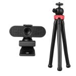 Webcam iggual Quick View MT360 Full HD 1080p USB con Micrófono y Mini Trípode Webcam iggual Quick View MT360 Full HD 1080p USB con Micrófono y Mini Trípode