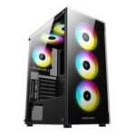 PC-Gehäuse KeepOut XC-210 Glass ARGB ATX Micro-ATX ITX Schwarz PC-Gehäuse KeepOut XC-210 Glass ARGB 3x120mm Lüfter Gaming