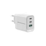 Chargeur universel pour appareils mobiles Conceptronic ALTHEA21W65, blanc, courant alternatif, charge rapide, intérieur Chargeur universel pour appareils mobiles Conceptronic ALTHEA21W65, blanc, courant alternatif, charge rapide, intérieur