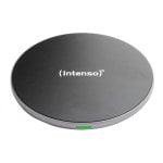 Chargeur sans fil USB Intenso BA2 pour smartphone, noir et argent, charge rapide en intérieur Chargeur sans fil USB Intenso BA2 pour smartphone, noir et argent, charge rapide en intérieur