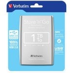 Disque Dur Portable Verbatim Store 'n' Go 1 To USB 3.0 Micro-USB B Argent Disque Dur Portable Verbatim Store 'n' Go 1 To USB 3.0 Micro-USB B Argent
