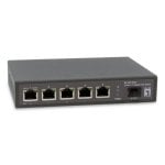 Switch LevelOne GEP-0625 5 Puertos 2.5G PoE+ 1 SFP+ Sin Ventilador No Gestionado