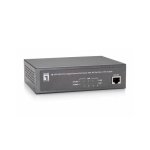 Switch LevelOne GEP-0522 5 Ports Gigabit PoE 65W Gestion Basique RJ-45 Gris