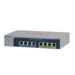 Switch NETGEAR MS108UP 8 Puertos 2.5G PoE+ Sin Ventilador Montaje Pared Metal
