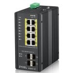 Switch gestionado Zyxel RGS200-12P 8 Puertos Gigabit PoE+ 4 SFP Montaje Rack/Pared L2 Industrial Switch gestionado Zyxel RGS200-12P 8 Puertos Gigabit PoE+ 4 SFP Montaje Rack/Pared L2 Industrial