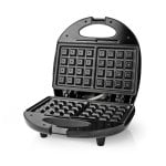 Nedis KAWP200BK Waffeleisen 2 Waffel(n) 750 W Schwarz, Silber Nedis KAWP200BK Waffeleisen 2 Waffel(n) 750 W Schwarz, Silber
