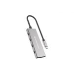 Hub USB Conceptronic HUBBIES16G 4 Puertos USB-C 3.2 Gen 2 Aluminio Gris 100W Power Delivery Hub USB Conceptronic HUBBIES16G 4 Puertos USB-C 3.2 Gen 2 Aluminio Gris 100W Power Delivery