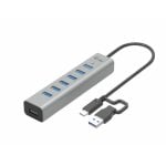 I-Tec C31HUBMETAL703 Hub USB-C/USB-A 5Gbps Carga Ativa 0,3m Metal Cinzento I-Tec C31HUBMETAL703 Hub USB-C/USB-A 5Gbps Carga Ativa 0,3m Metal Cinzento