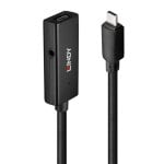 Cavo USB 3.2 Gen 1 Type-C Lindy 43356 5m Nero ABS Cavo Rotondo