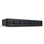 Hub USB Lindy 43228 7 Ports USB 3.2 Gen 1 Type-A Alimentation USB