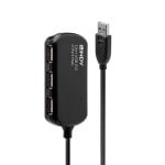 Hub USB Lindy 42783 4 Porte USB 2.0 Nero 12 m Hub USB Lindy 42783 4 Porte USB 2.0 Nero 12 m