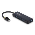 Hub USB-C StarTech 4 Puertos USB 3.0 Portátil 5Gbps Protección Sobrecorriente Hub USB-C StarTech 4 Puertos USB 3.0 Portátil 5Gbps Protección Sobrecorriente