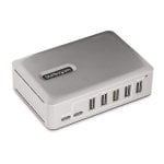 Hub USB-C StarTech.com 10G5A2CS-USB-C-HUB 7 Puertos 5x USB-A 2x USB-C 10Gbps Alimentado Hub USB-C StarTech.com 10G5A2CS-USB-C-HUB 7 Puertos 5x USB-A 2x USB-C 10Gbps Alimentado