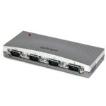 Concentrador Serie USB RS232 4 Puertos StarTech ICUSB2324 Plata Plug and Play FTDI Concentrador Serie USB RS232 4 Puertos StarTech ICUSB2324 Plata Plug and Play FTDI