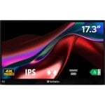 Verbatim 32239 Monitor Tátil 17.3" Portátil 4K Ultra HD IPS HDR FreeSync USB-C HDMI Preto Verbatim 32239 Monitor Tátil 17.3" Portátil 4K Ultra HD IPS HDR FreeSync USB-C HDMI Preto