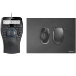 3Dconnexion SpaceMouse Enterprise Kit 2, Ambidextro, 6DoF, RF Wireless + USB Type-A, Noir
