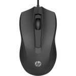 Ratón HP Wired Mouse 105 Óptico Ambidextro 1600 DPI USB Tipo A Negro