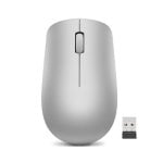 Ratón Lenovo 530 Inalámbrico Óptico Ambidextro 1200DPI Gris Platino USB Nano Receptor
