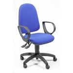 Silla ergonómica UNISIT Team SY azul, asiento y respaldo acolchados, ajuste altura y brazos Silla ergonómica UNISIT Team SY azul, asiento y respaldo acolchados, ajuste altura y brazos