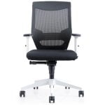 Cadeira Escritório Rocada Ergoline 908w-4 Tela Negra Ajuste Lumbar Reclinável Cadeira Escritório Rocada Ergoline 908w-4 Tela Negra Ajuste Lumbar Reclinável