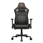 Silla gaming COUGAR CGR-DFF-GRB tela negro gris naranja respaldo ajustable reposabrazos 4D 120kg Silla gaming COUGAR CGR-DFF-GRB tela negro gris naranja respaldo ajustable reposabrazos 4D 120kg
