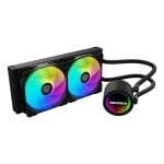 Kit de refroidissement liquide GENESIS NLG-2319 Noir avec LED RGB et 2 ventilateurs Kit de refroidissement liquide GENESIS NLG-2319 Noir avec LED RGB et 2 ventilateurs