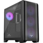 Caja PC PREYON Nest Windy+ 4 Ventiladores 120mm PWM ARGB Vidrio Templado USB-C Negro