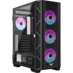 Caja PC PREYON Nest Meshy+ Vidrio Templado 4 Ventiladores ARGB Controlador Mesh