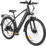 Bicicleta eléctrica DYU C5 48V 10Ah 250W suspensión hidráulica frenos doble disco negro