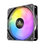 Ventilateur ANTEC P12 RGB Lot de 3 - 12 cm, Noir, Personnalisable RGB, Vitesse Ajustable Ventilateur ANTEC P12 RGB Lot de 3 - 12 cm, Noir, Personnalisable RGB, Vitesse Ajustable